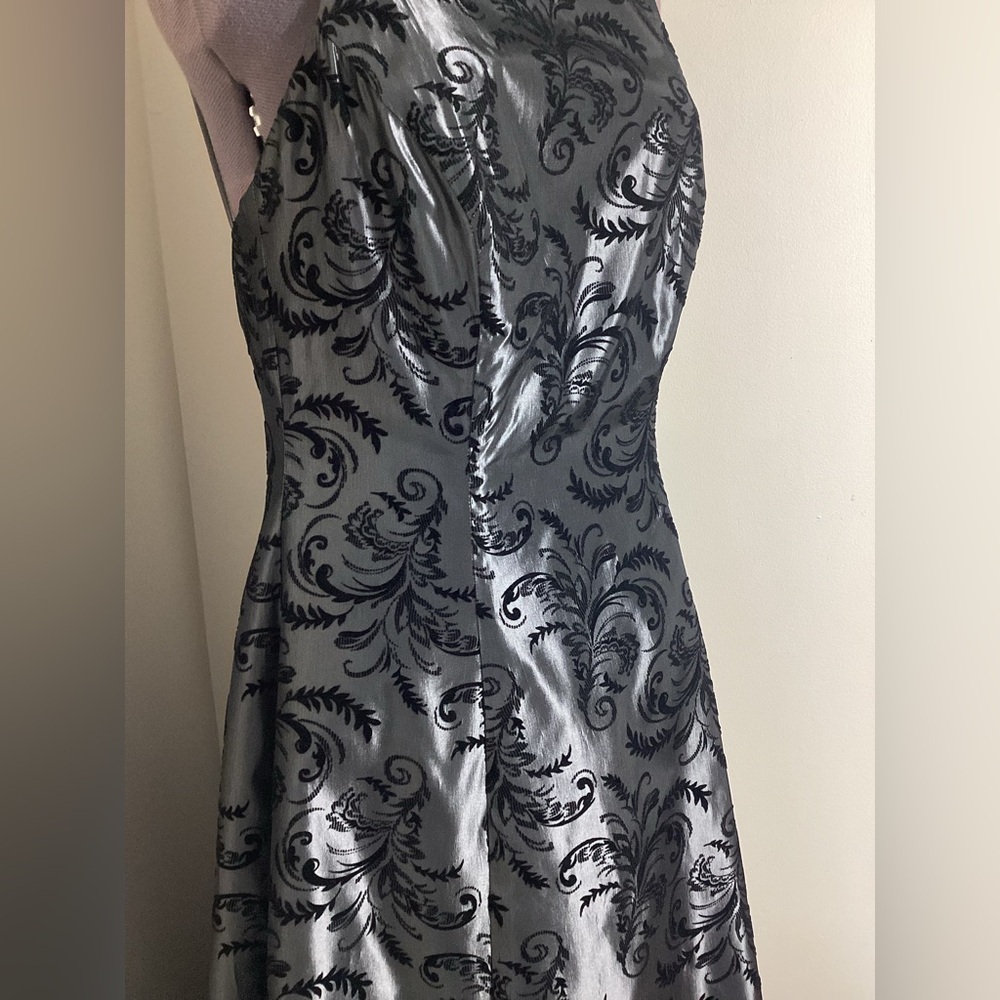 Vintage Gothic Maxi Dress 90s Y2K Witchy Prom Gown Size 8 - Picture 11 of 17